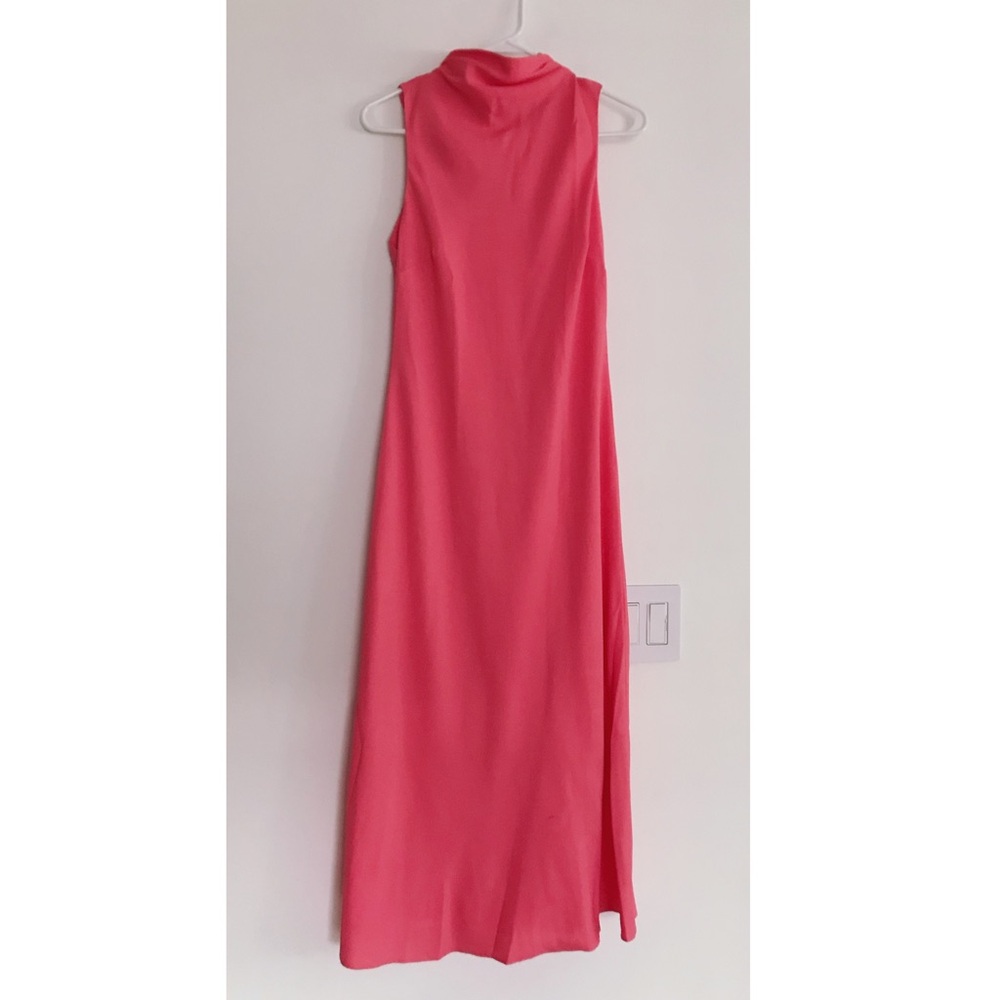 Ted Baker Eleanar Cowl Neck Sleeveless Midi Slip Dress in Coral Sz 6 NWT - Picture 7 of 9